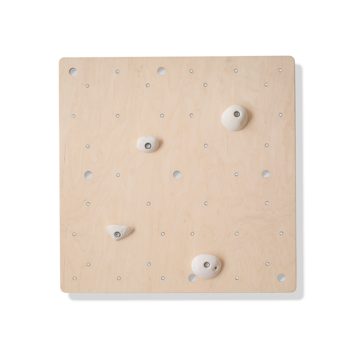 Climbsy L size birch plywood climbing wall panel, 80 × 80 cm, with holds