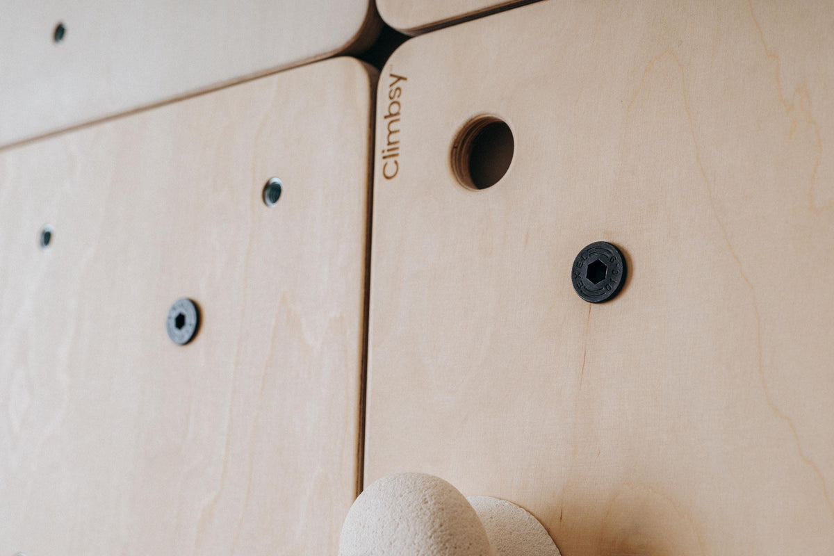 Climbsy branded panel detail
