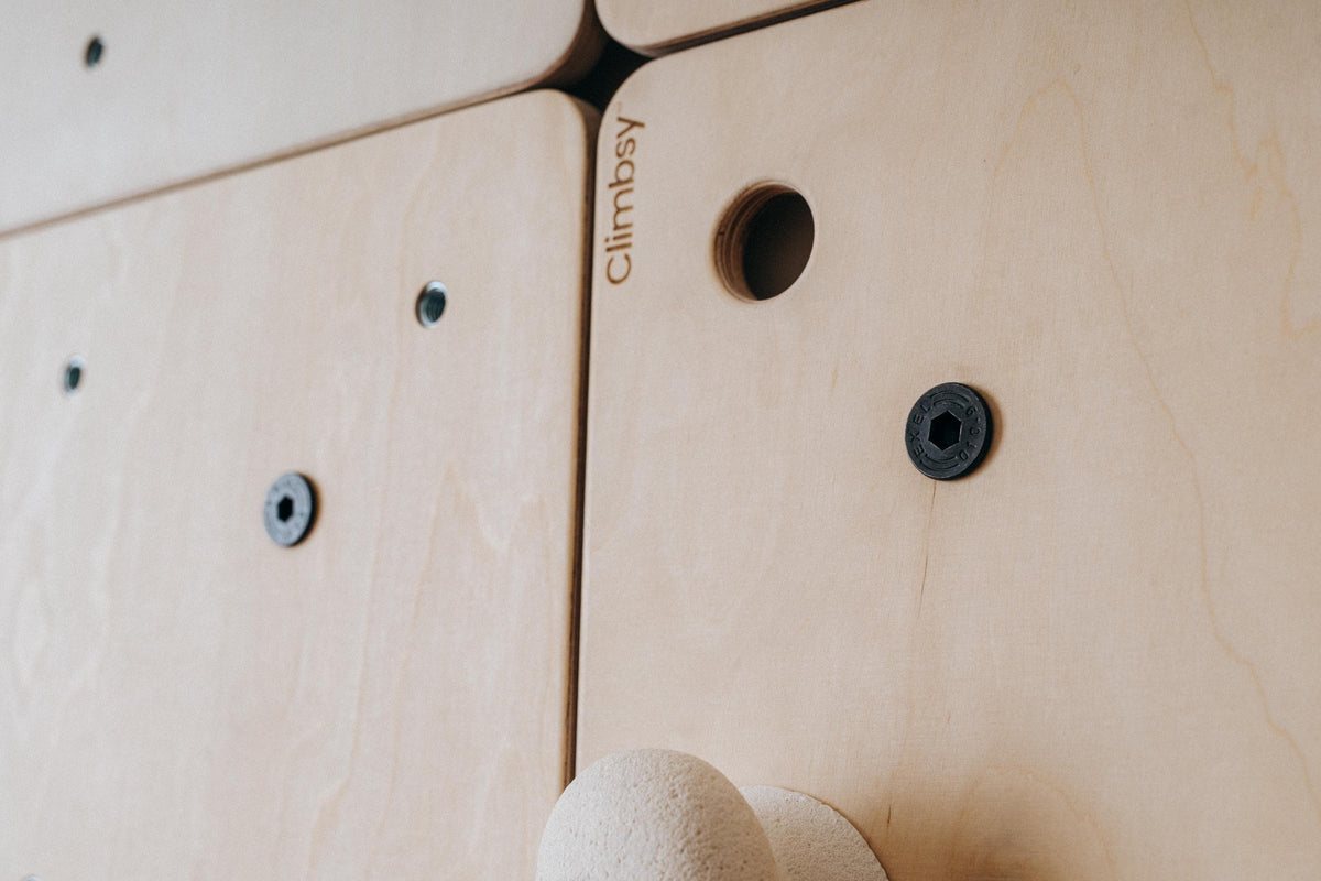 Climbsy branded panel detail